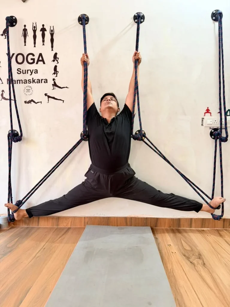 Group Ropes Yoga Session in Dehradun