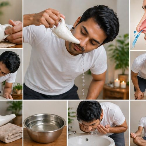 जलनेति क्रिया, रबड़ एवं सूत्र नेति का अर्थ – विधि, लाभ और सावधानियां