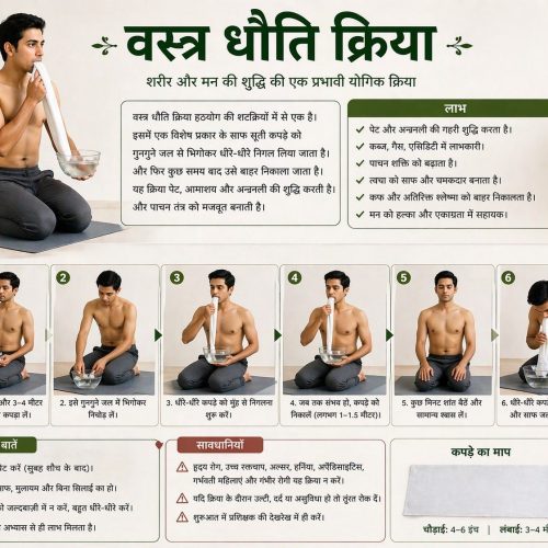 वस्त्र धौति क्रिया का अर्थ – विधि, लाभ और सावधानियां