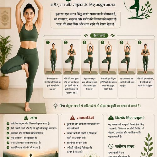 वृक्षासन का अर्थ – विधि, लाभ और सावधानियां