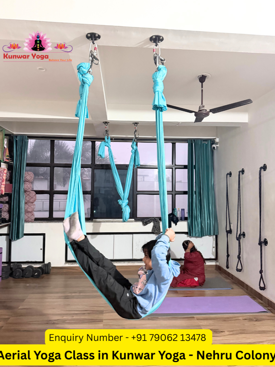 Aerial Boat Pose (Hanging Navasana)
