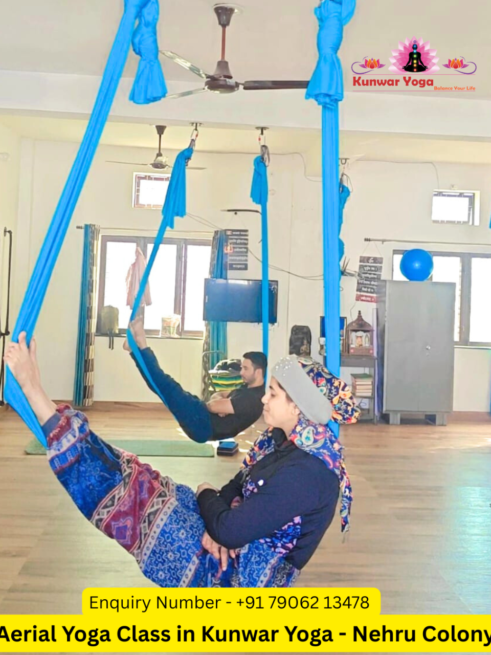 Aerial Flying Seat Pose